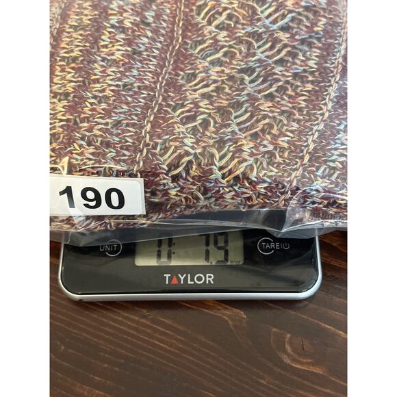 QUESTIONS Open Knit Tunic Top Multicolor M Cowl Sleeve Y2K Boho Hippie Festival - Picture 11 of 11